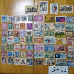 COPY - Lot Of 100 Assorted U.S. Stamps mostly from 1950 through 1981